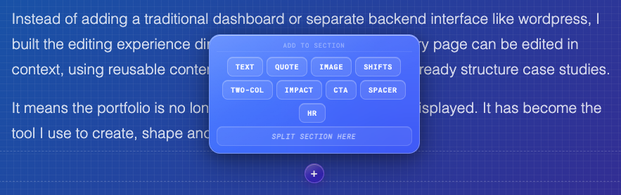 Example of my CMS